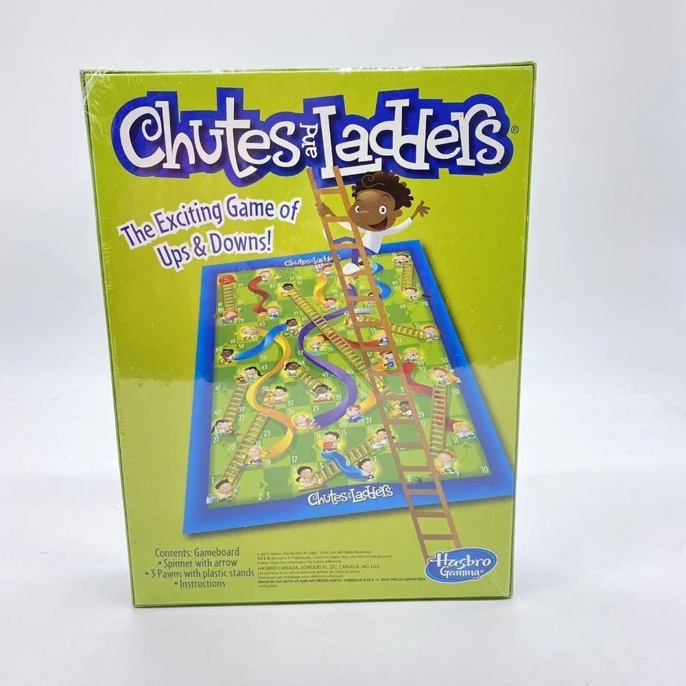 Chutes and‎ Ladders Classic Board Game Hasbro Ages 3+ Brand New